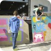 Graffiteja voi tehdä vapaalla kädellä tai sabluunan avulla
