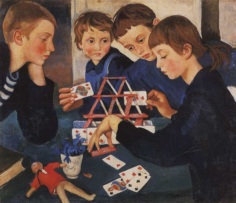 З. Е. Серебрякова: Карточный домик. 1919